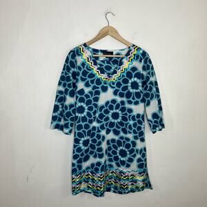Boden Ibiza Kaftán Swim Coverup Cotton Dress Size 10